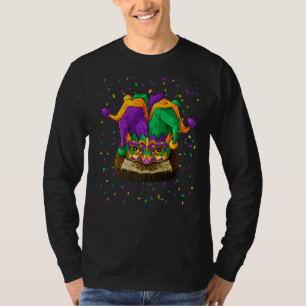 Camiseta Owl Mardi Gras Carnaval de Jester Festival