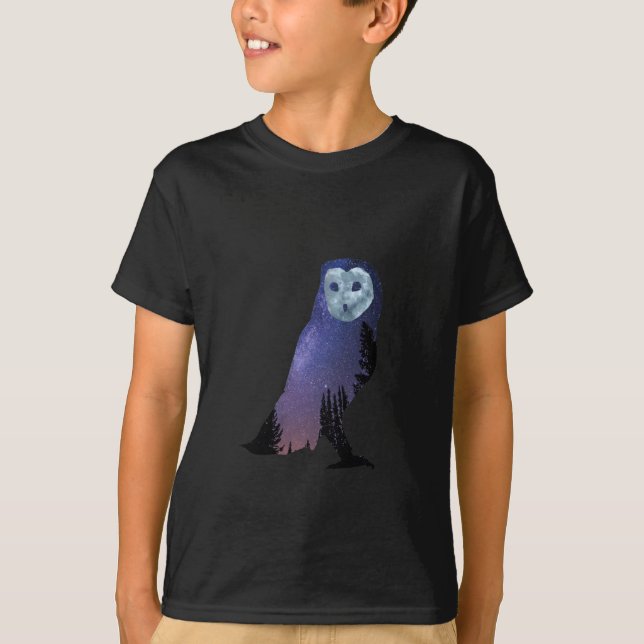 Camiseta Owl night sky (Anverso)