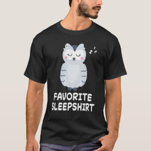 Camiseta Owl Owls Nap Duerme Dormido Pajama Pajamas Nightgo