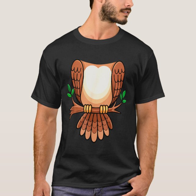 Camiseta Owl Shirt Adult Men Women Kids Owl Costume  (Anverso)
