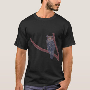 Camiseta Owl Sitting on Tree branch Custom Tshirts