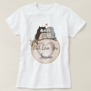 Camiseta Owl Te Ama Por Siempre