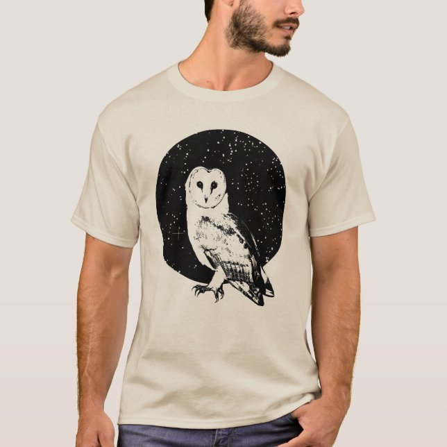 Camiseta Owl y la noche (Anverso)
