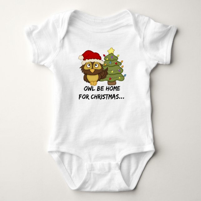 Camiseta OwlBeHome4Christmas (Anverso)