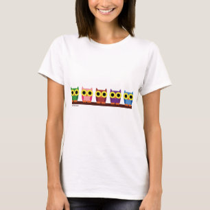 Camiseta OWLIE BOO - Colorful owls