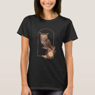 Camiseta Owls Autumn Deja flores Corte Owl