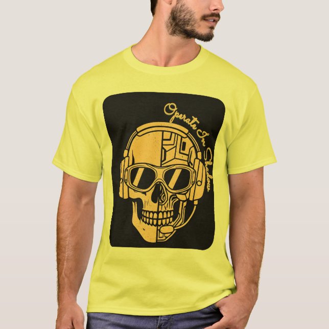 Camiseta Own The Night – Tactical Skull Operator Tee (Anverso)