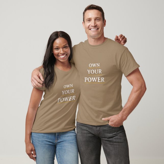Camiseta Own Your Power Minimal Typography | Motivational Q (Unisexo)
