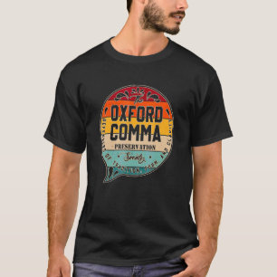 Camiseta Oxford Comma Preservation Society Team Oxford