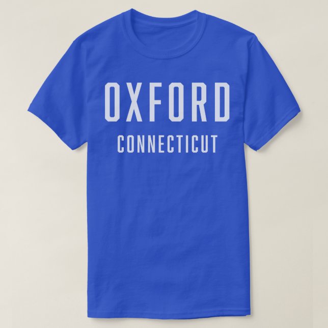Camiseta Oxford Connecticut TShirt (Diseño del anverso)