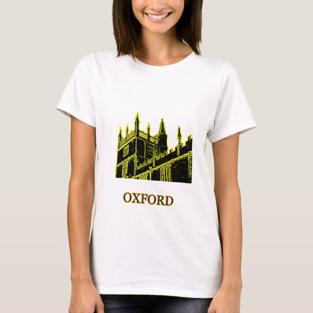 Camiseta Oxford Inglaterra 1986 amarillos constructivos de (Anverso)