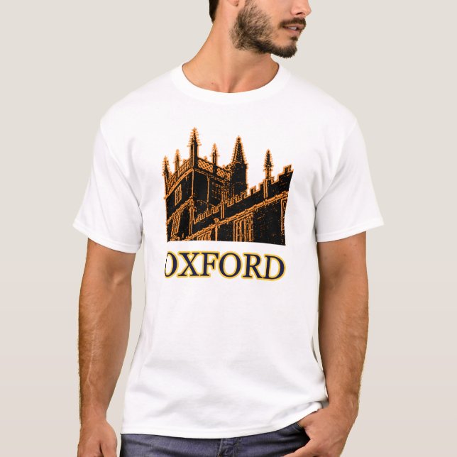 Camiseta Oxford Inglaterra 1986 espirales constructivos (Anverso)