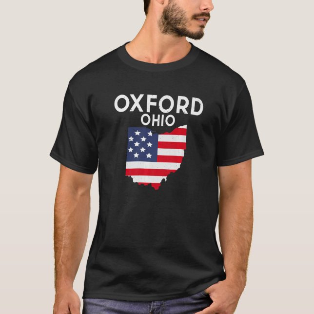 Camiseta Oxford Ohio USA State America Travel Ohioan Premiu (Anverso)