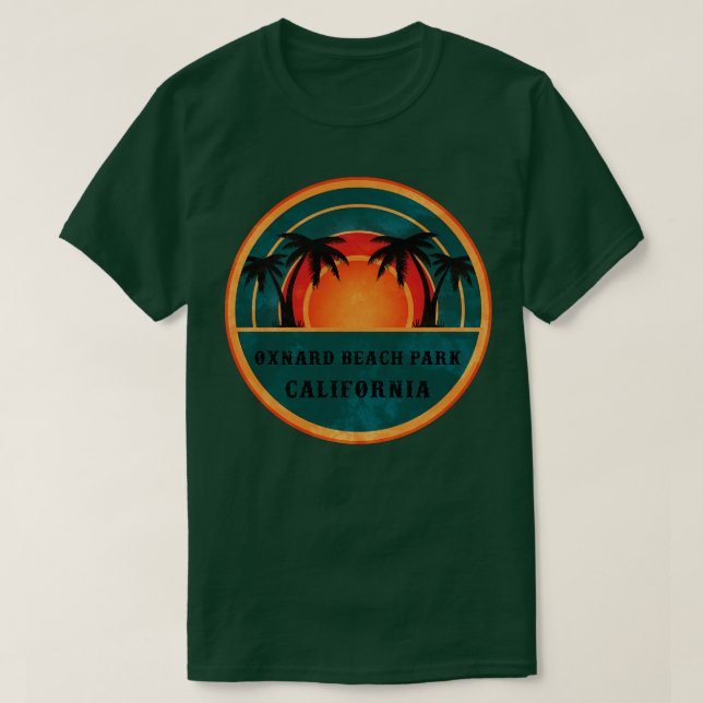 Camiseta Oxnard Beach Park Carolina Beach Retro Sunset (Diseño del anverso)