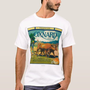 Camiseta Oxnard LabelOxnard anaranjado, CA