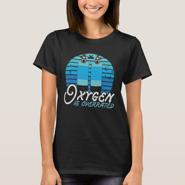 Camiseta Oxygen Is Overrated Swim Coach  Swimming (Anverso)