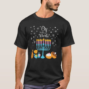 Camiseta Oy To World Happy Hanukkah Jewish Chanukah Men