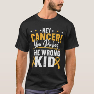Camiseta Oye Cáncer Elegiste Al Niño Equivocado Cáncer Infa