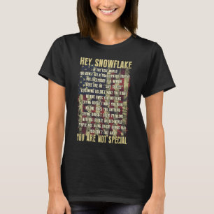Camiseta Oye Copo de Nieve En El Mundo Real No Obtienes