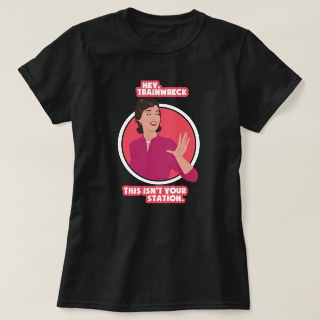 Camiseta Oye, el accidente de tren. (Diseño del anverso)