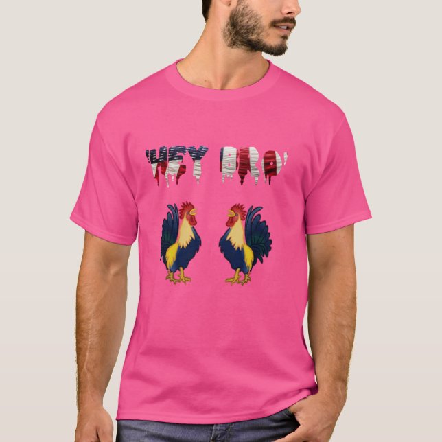 Camiseta "Oye hermano, bandera estadounidense, código de ba (Anverso)