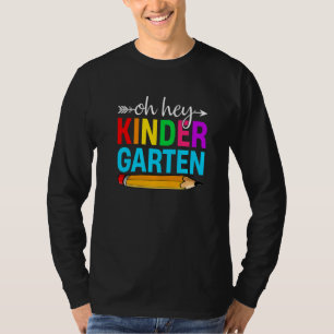 Camiseta Oye jardín de infantes primer día de escuela de vu