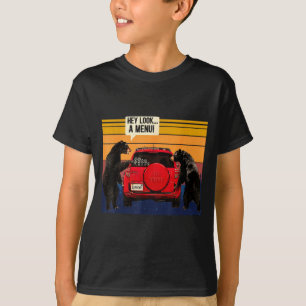 Camiseta Oye Mira Un Menú Campista Camng, Divertido Vintage