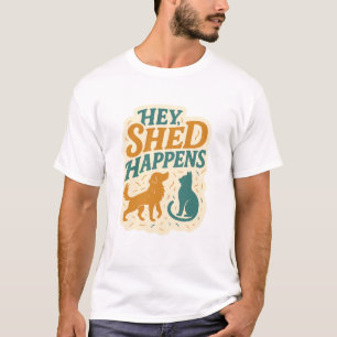 Camiseta Oye, se muda: Humor sobre pelo de mascotas