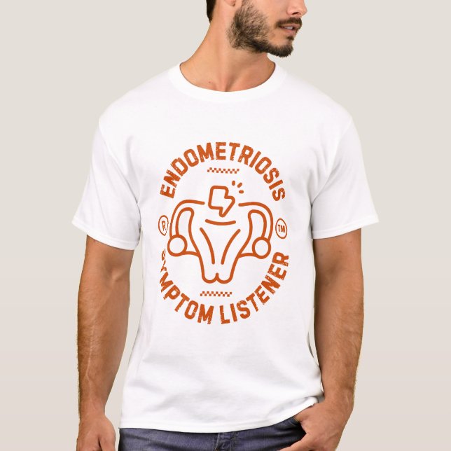 Camiseta oyente de síntomas de endometriosis (Anverso)