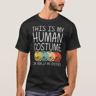 Camiseta Oyster Halloween Human Costume Mollusk Animal Fáci