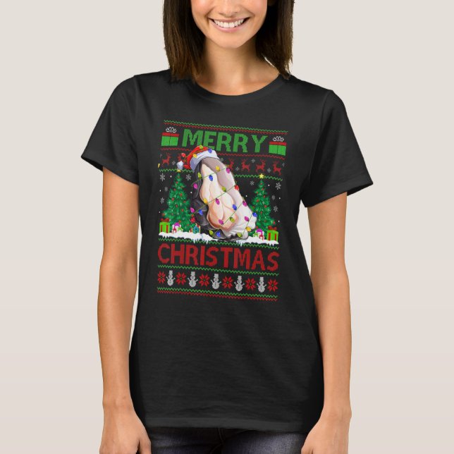 Camiseta Oyster   Xmas Tree Ugly Santa Oyster Christmas (Anverso)