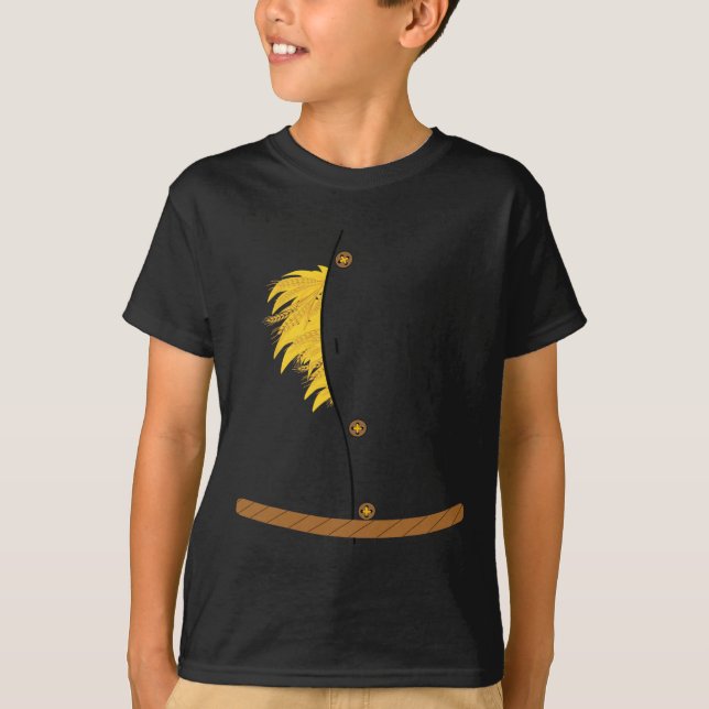 Camiseta OZ Halloween Scarecrow Costume art-Fun Wizard de (Anverso)