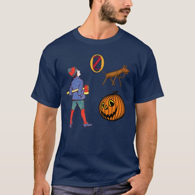 Camiseta Oz Tip, Pumpkinhead y Sawhorse  (Anverso)