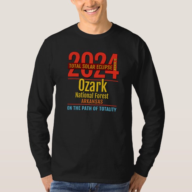 Camiseta Ozark National Forest Arkansas Total Solar Eclipse (Anverso)