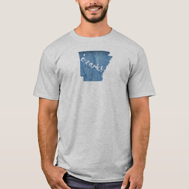 Camiseta Ozarks, Grano de madera de Arkansas (Anverso)