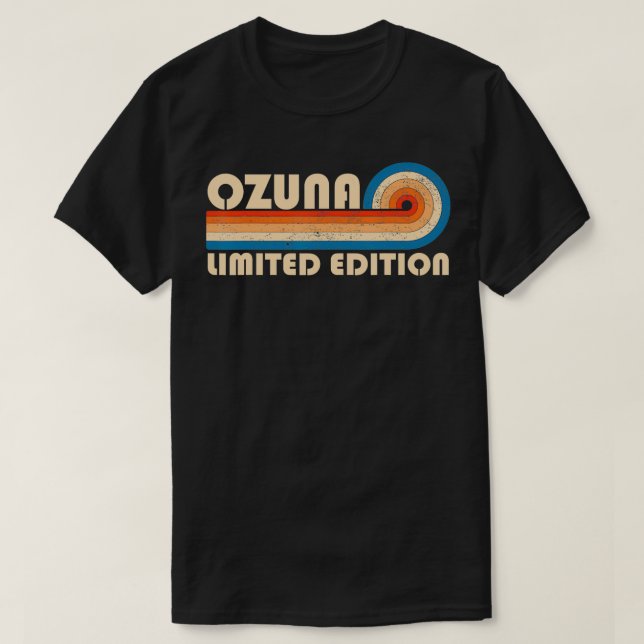 Camiseta OZUNA Apellido Retro Vintage años 80 años 90 Cumpl (Diseño del anverso)