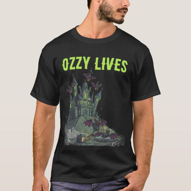 Camiseta Ozzy Lives-Haunted House (Anverso)