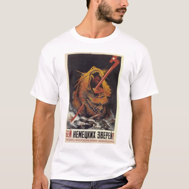Camiseta P0511 - Bata el poster alemán del (Anverso)