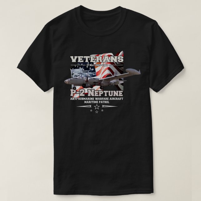 Camiseta P2 Aeródromo de guerra submarina de patrulla marít (Diseño del anverso)