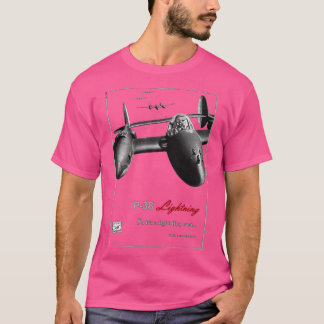 Camiseta P38 Lightning WW2 Caza Estadounidense