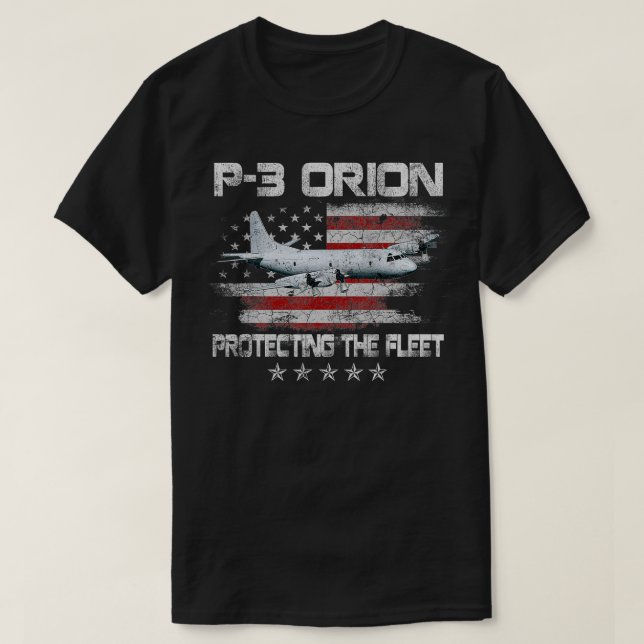 Camiseta P3 Subcazador de Orión Avión Avión Veteranos Vinta (Diseño del anverso)
