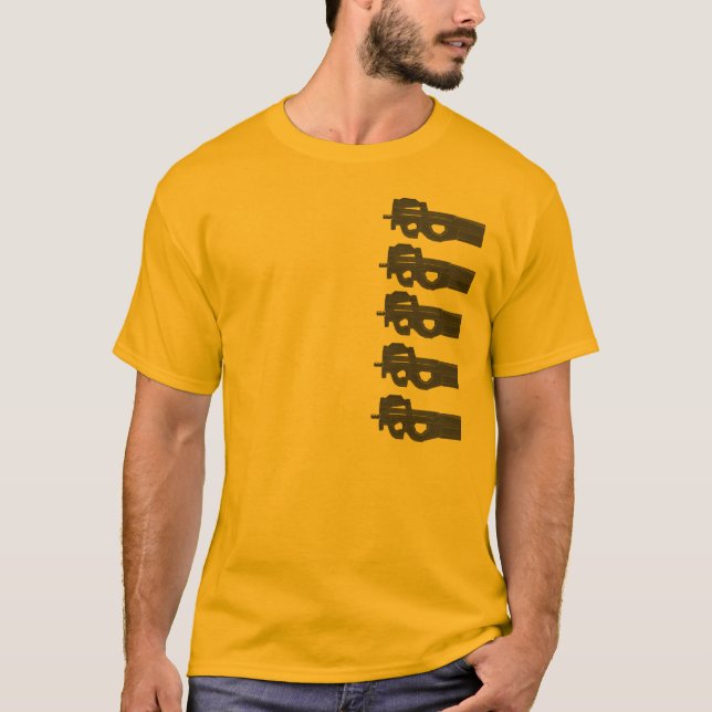 Camiseta P90 = partió los melones (Anverso)