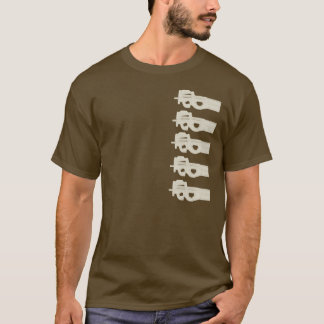 Camiseta P90 = partió los melones - gráficos del moreno