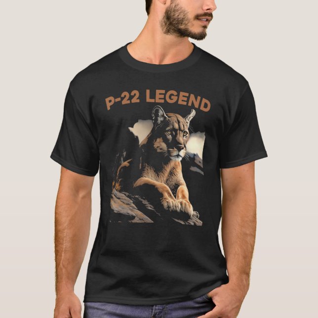 Camiseta P-22 Mountain Lion Silver Lake P22 (Anverso)