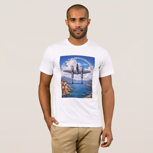 Camiseta P-38 Lightning in the Mediterranean Theater (Anverso completo)