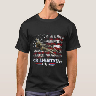 Camiseta P-38 Lightning P38 Ww2 Aircraft Fighter Jet Pilot