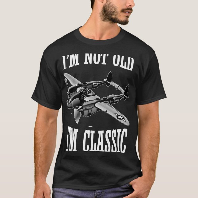 Camiseta P 38 Tee Lightning perfecto para aviones voladores (Anverso)