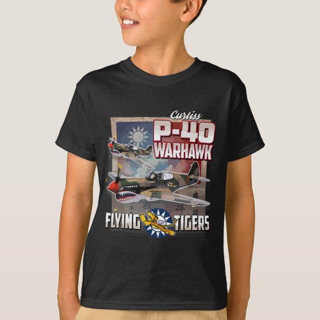 Camiseta P-40 Tigres Voladores de Warhawk (Anverso)