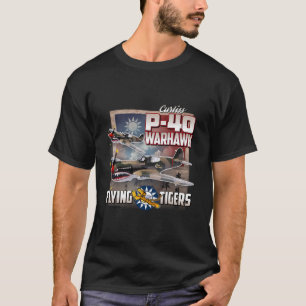 Camiseta P-40 Warhawk Flying Tigers Wwii