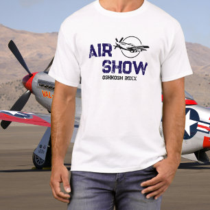 Camiseta P-51 Avión Vintage Militar Veterano Aéreo WW2